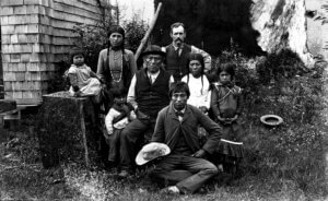 Group of Nooksack Indians near Lynden, Washington, ca. 1900