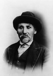 Nooksack man named Johnny Johnson, Washington, ca. 1902 Johnson